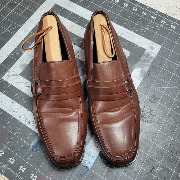 Stacy Adams Brown Dress shoes size 7 Mens - Picture 3 of 10